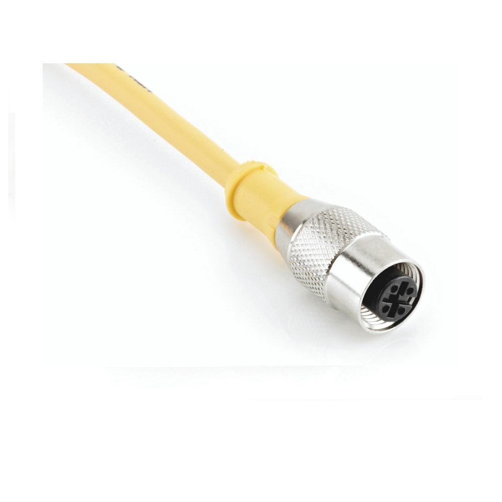 R-FS4TZ-V075 HTM CORDSET 4 PIN M12 FEMALE STR 5M PVC YE