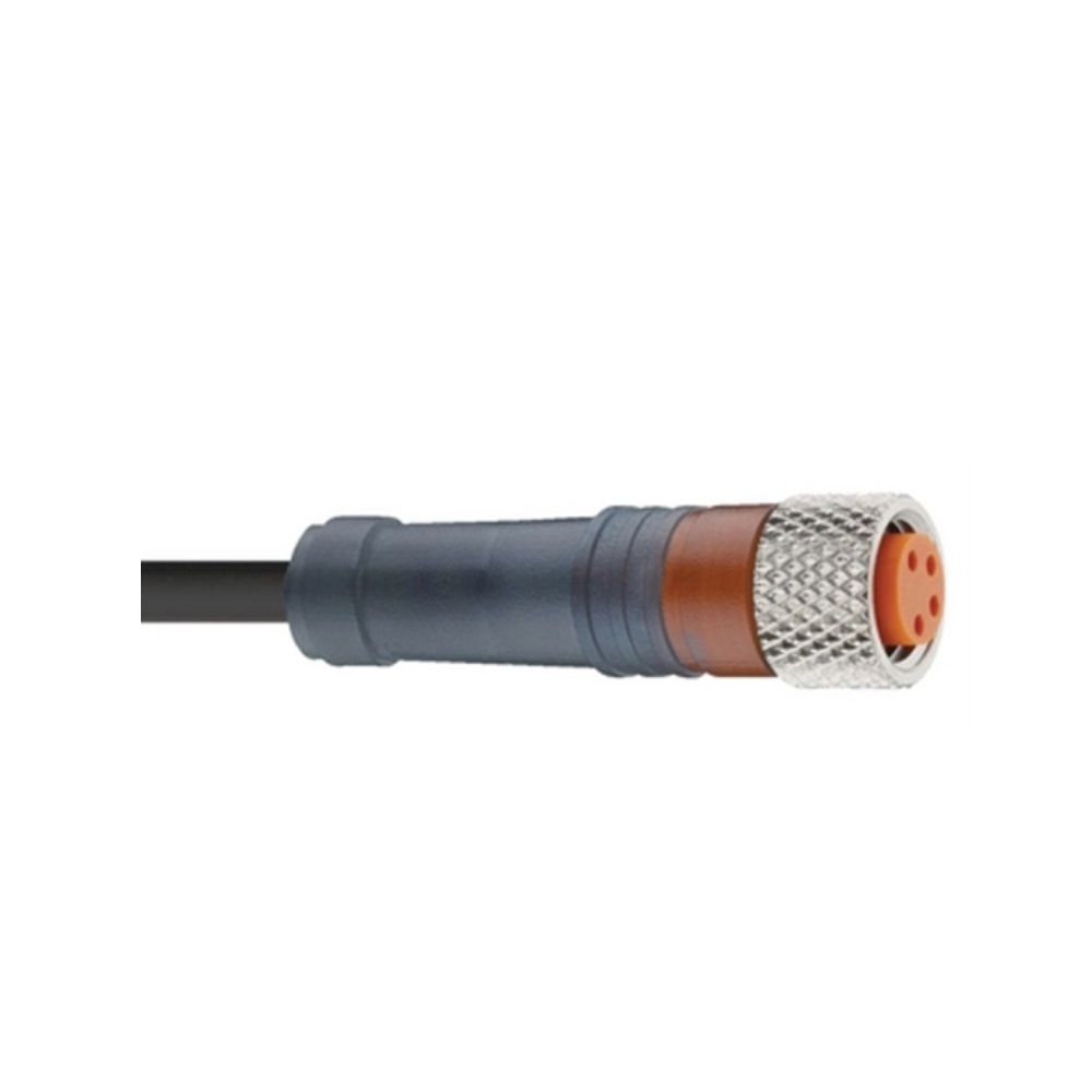 RKMV 4-225/10M LUMBERG CORDSET 4 PIN M8 FEMALE STR 10M PUR BK 22AWG 36VAC/DC