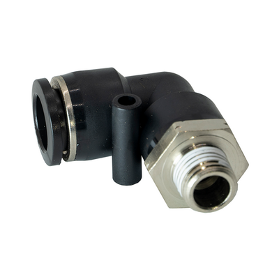 PL1/2-1/4NPT FLOFLEX FLOFLEX COMPOSITE PUSH-IN PNEUMATIC FITTING, 1/2" TUBE X 1/4" NPT MALE 90 DEGREE REDUCING ELBOW