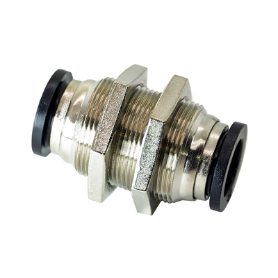 PM1/2 FLOFLEX FLOFLEX COMPOSITE PUSH-IN PNEUMATIC FITTING, 1/2" TUBE UNION BULKHEAD