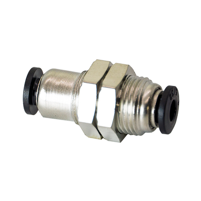 PM5/32 FLOFLEX FLOFLEX COMPOSITE PUSH-IN PNEUMATIC FITTING, 5/32" TUBE UNION BULKHEAD