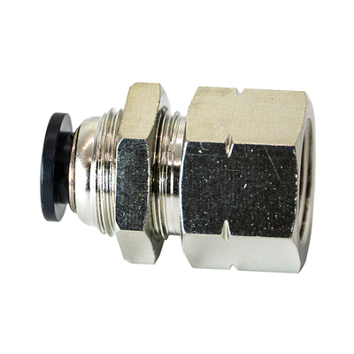 PMF1/4-1/4NPT FLOFLEX FLOFLEX COMPOSITE PUSH-IN PNEUMATIC FITTING, 1/4" TUBE X 1/4" NPT FEMALE BULKHEAD