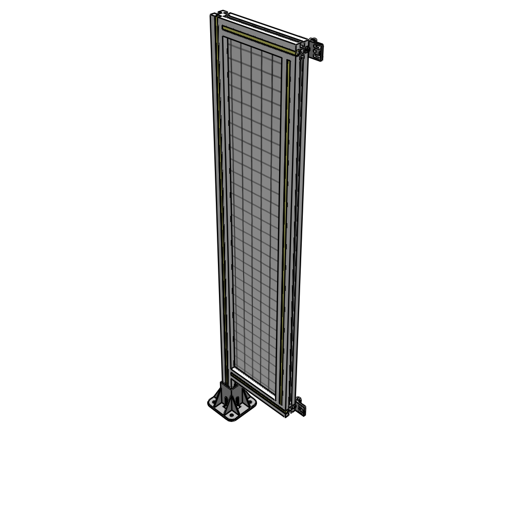 A1-1400-0300-0150-HYMFA SINGLE PANEL-LEG ON LEFT WITH HINGES 1400MM X 300MM  1" MESH, FULLY ASSEMBLED