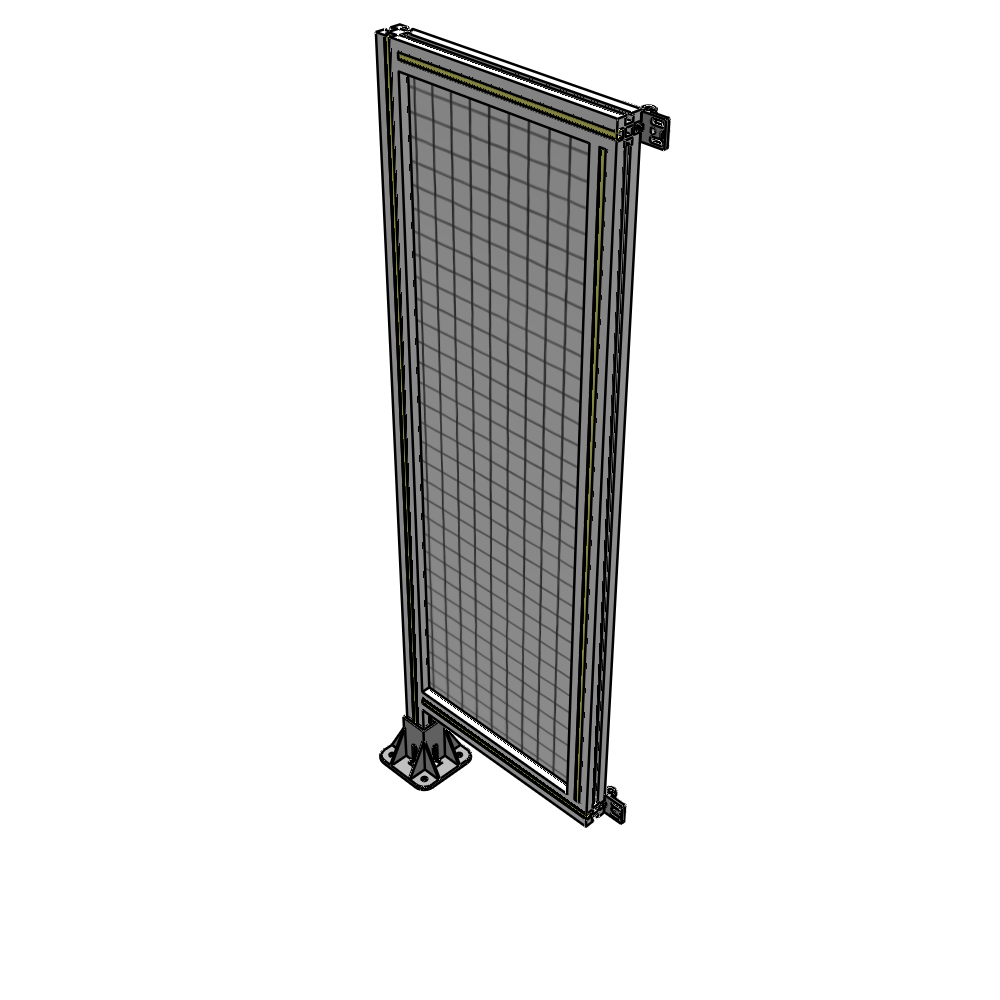 A1-1400-0450-0150-HYMFA SINGLE PANEL-LEG ON LEFT WITH HINGES 1400MM X 450MM  1" MESH, FULLY ASSEMBLED
