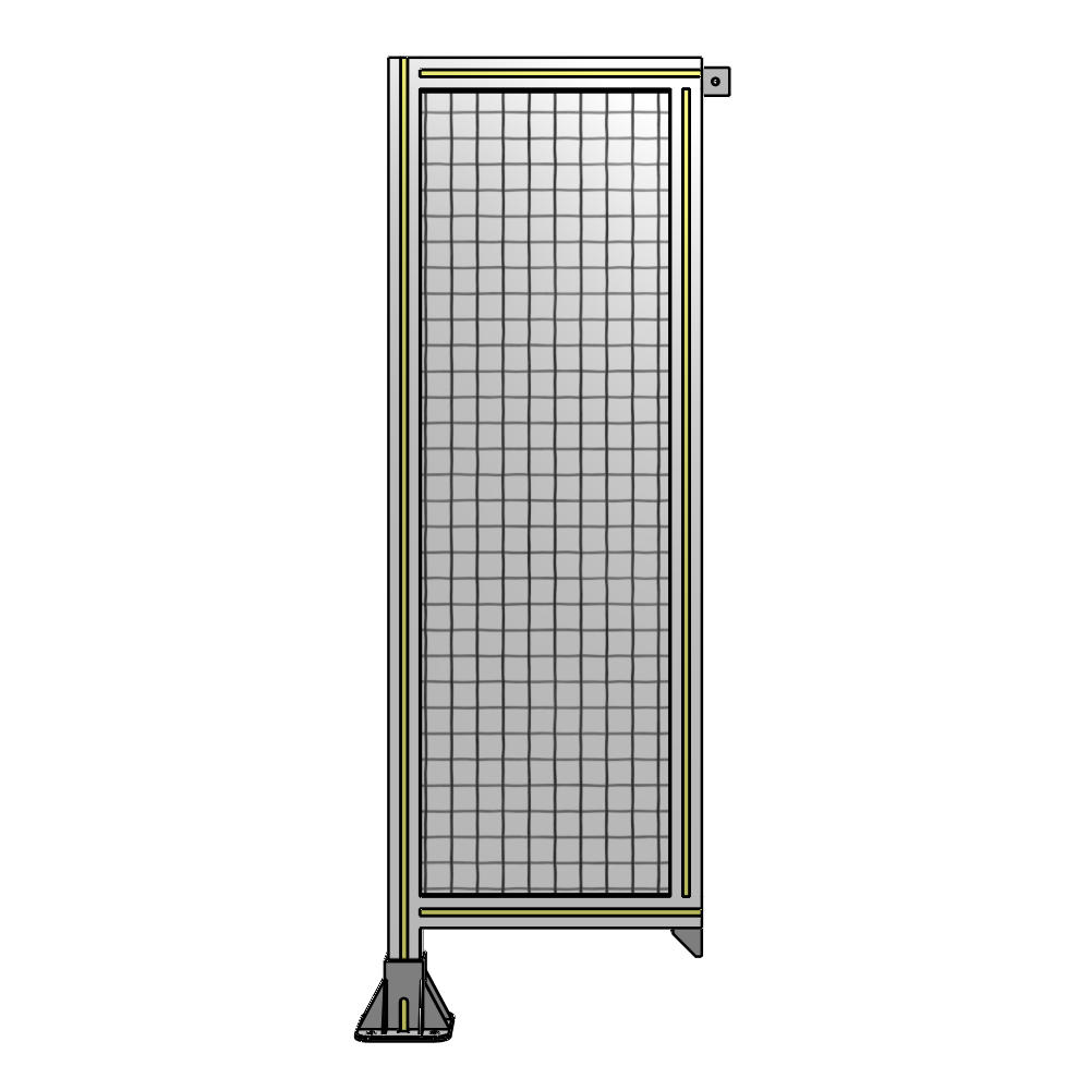 A1-1400-0450-0150-TYMFK SINGLE PANEL-LEG ON LEFT WITH TIE PLATES AND ANGLE 1400MM X 450MM  1" MESH, AS A KIT