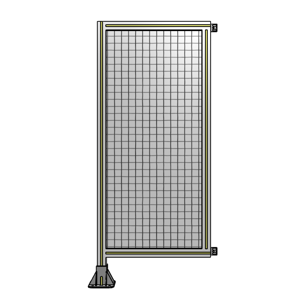 A1-1400-0600-0150-HYMFK SINGLE PANEL-LEG ON LEFT WITH HINGES 1400MM X 600MM  1" MESH, AS A KIT