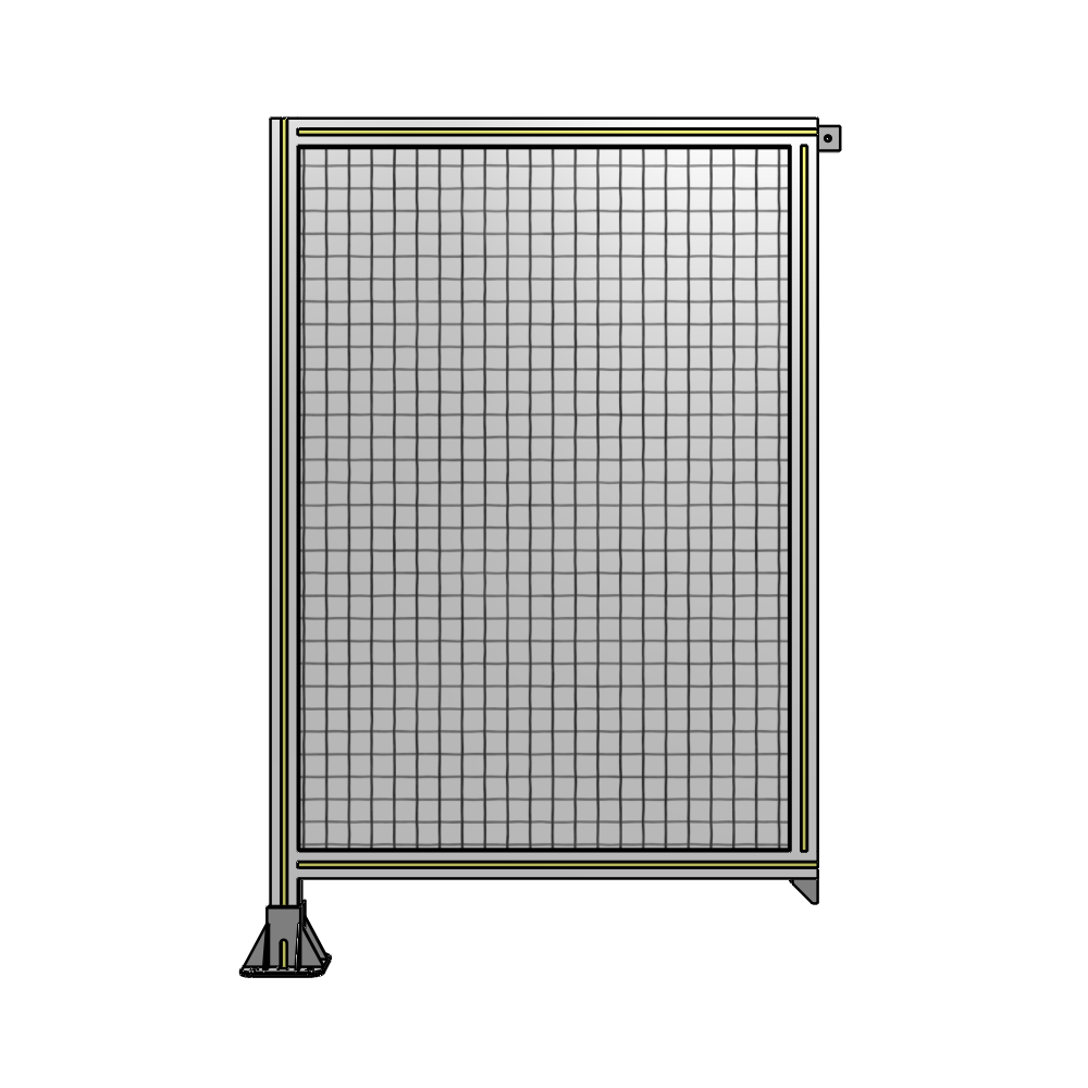 A1-1400-0900-0150-TYMFK SINGLE PANEL-LEG ON LEFT WITH TIE PLATES AND ANGLE 1400MM X 900MM  1" MESH, AS A KIT