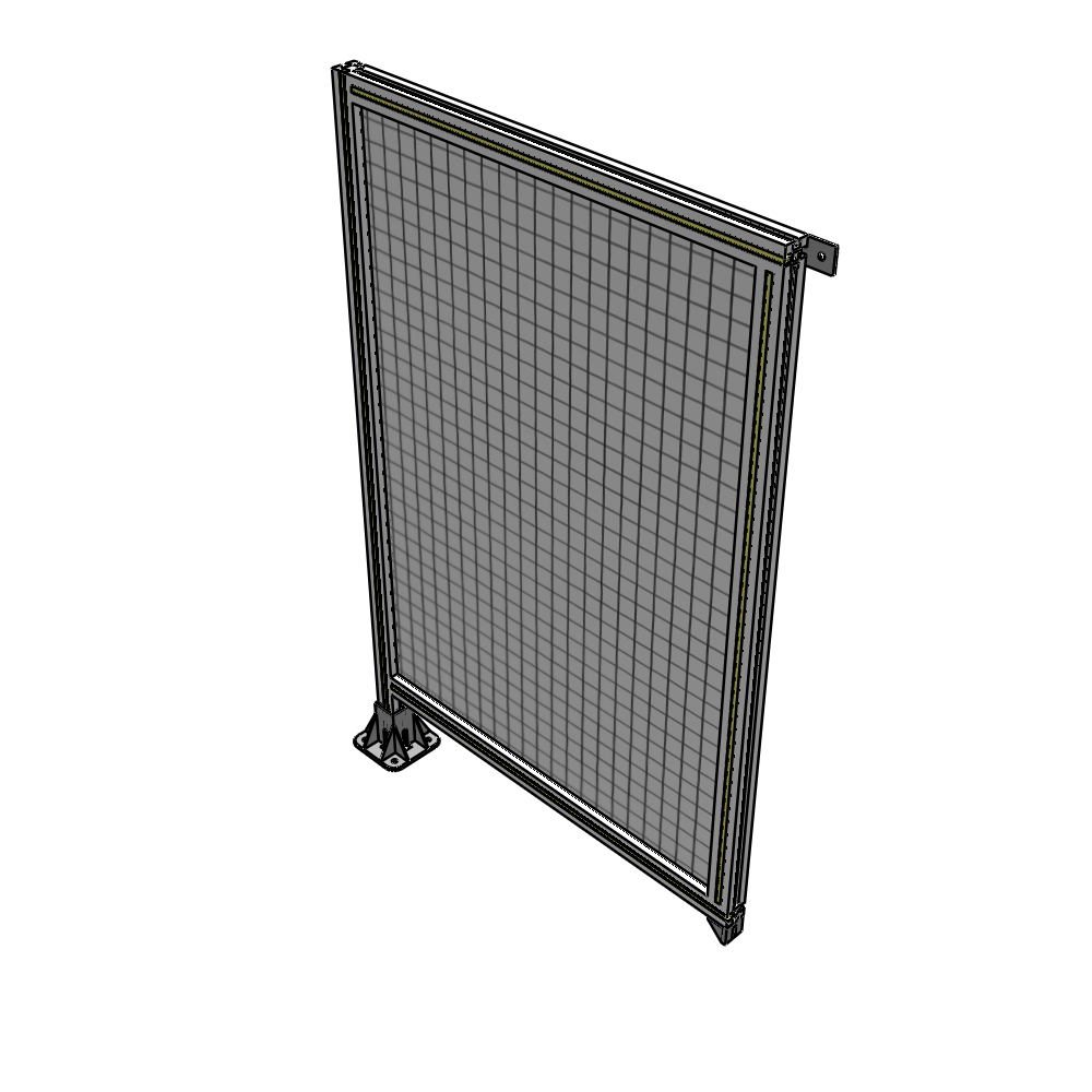 A1-1400-0900-0150-TYMFK SINGLE PANEL-LEG ON LEFT WITH TIE PLATES AND ANGLE 1400MM X 900MM  1" MESH, AS A KIT