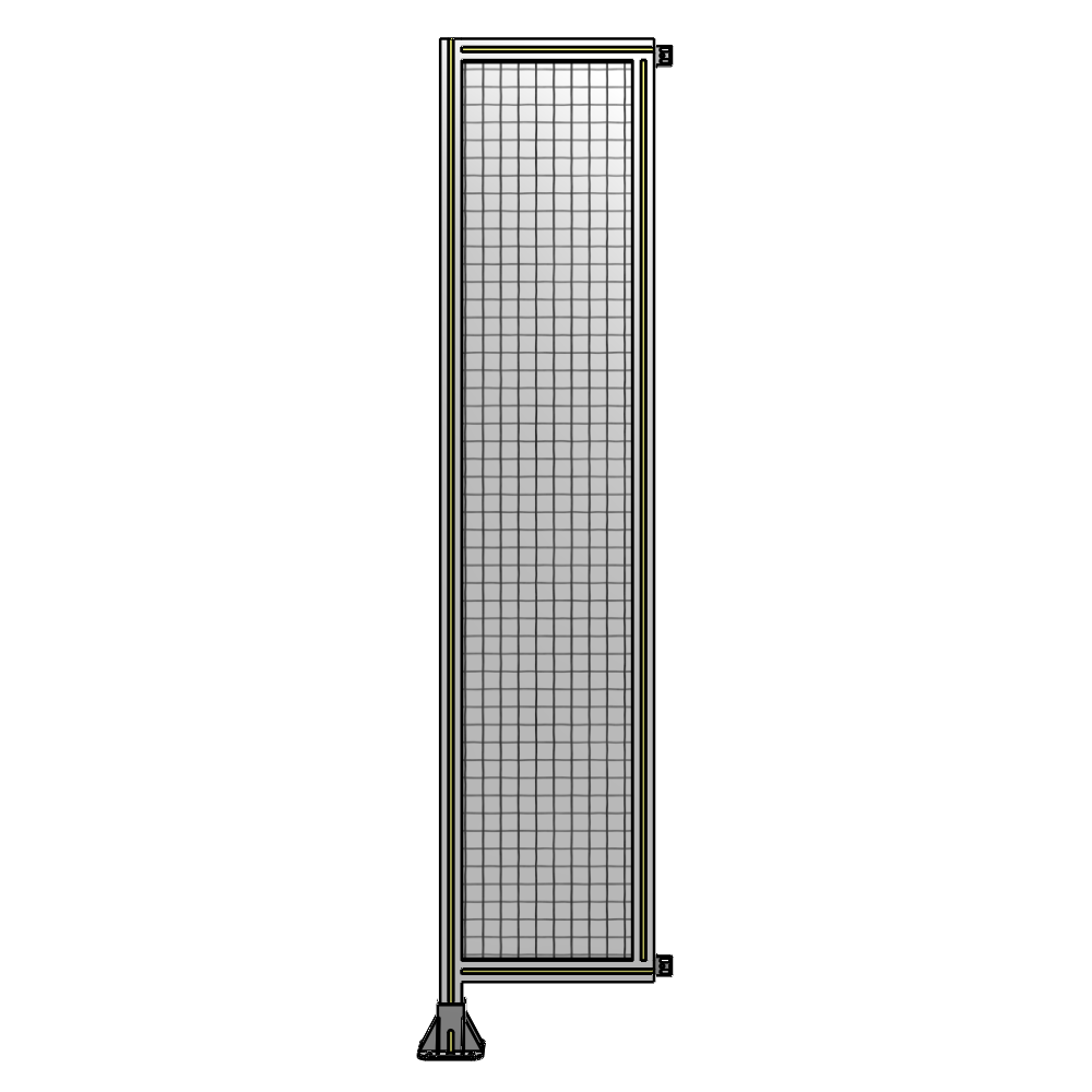 A1-2135-0450-0150-HYMFK SINGLE PANEL-LEG ON LEFT WITH HINGES 2135MM X 450MM  1" MESH, AS A KIT