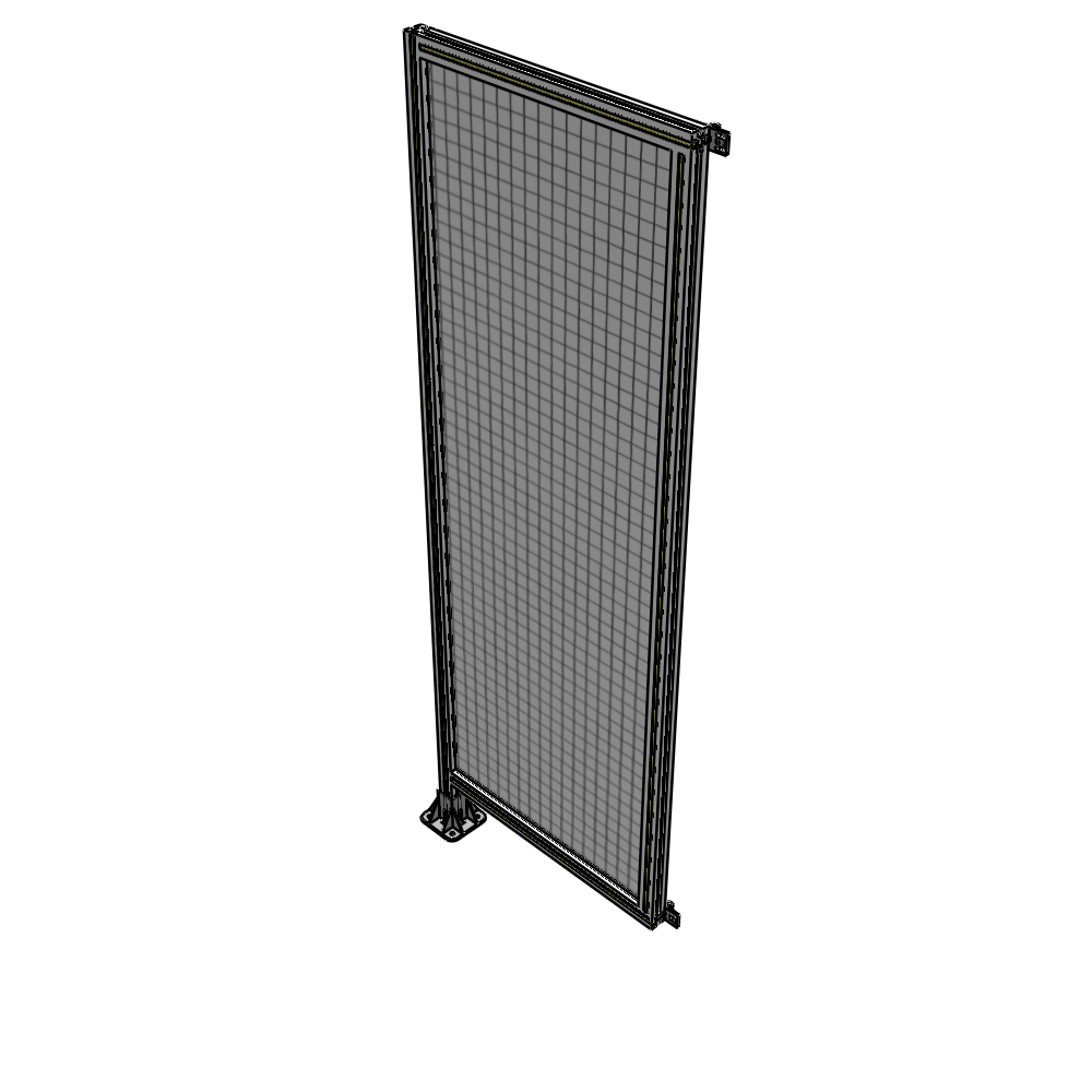 A1-2135-0750-0150-HYMFK SINGLE PANEL-LEG ON LEFT WITH HINGES 2135MM X 750MM  1" MESH, AS A KIT
