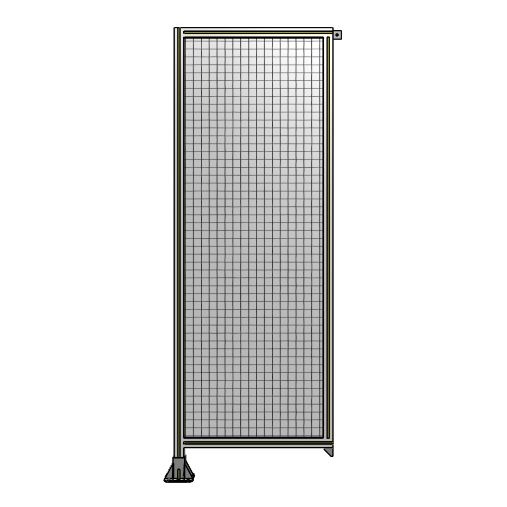 A1-2135-0750-0150-TYMFK SINGLE PANEL-LEG ON LEFT WITH TIE PLATES AND ANGLE 2135MM X 750MM  1" MESH, AS A KIT