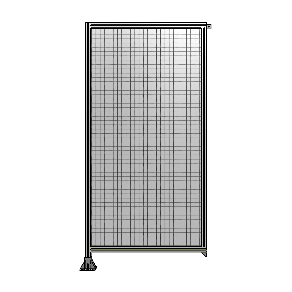 A1-2135-1050-0150-TYMFA SINGLE PANEL-LEG ON LEFT WITH TIE PLATES AND ANGLE 2135MM X 1050MM  1" MESH, FULLY ASSEMBLED