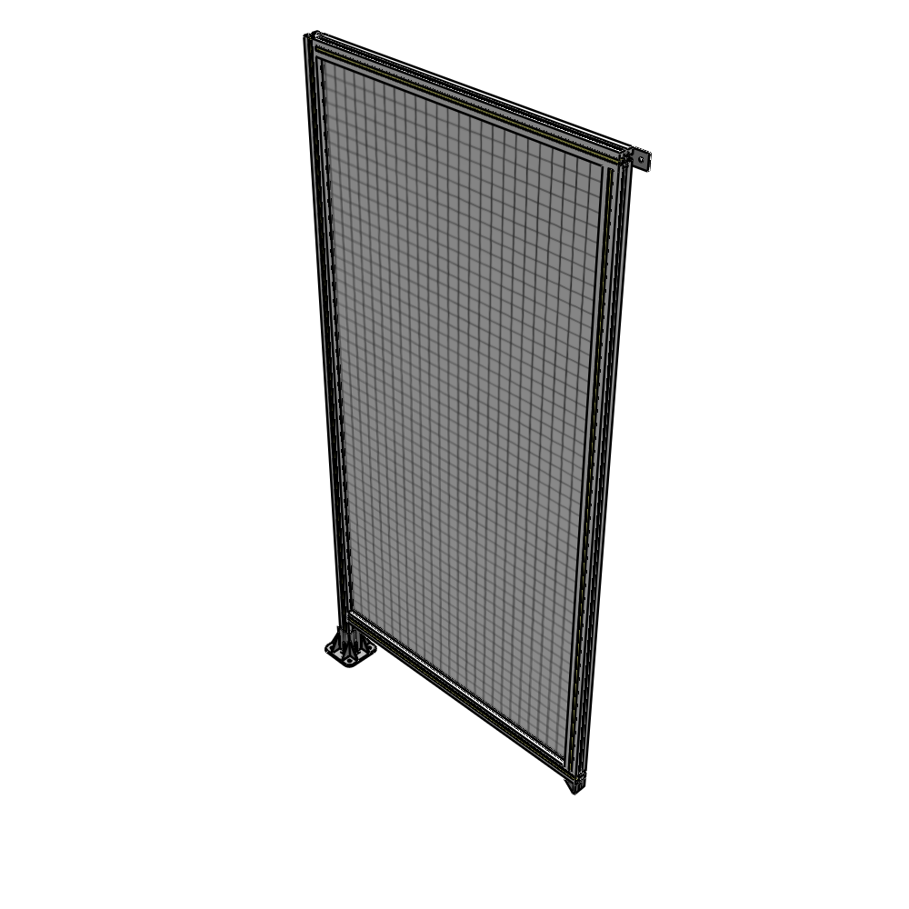 A1-2135-1050-0150-TYMFK SINGLE PANEL-LEG ON LEFT WITH TIE PLATES AND ANGLE 2135MM X 1050MM  1" MESH, AS A KIT
