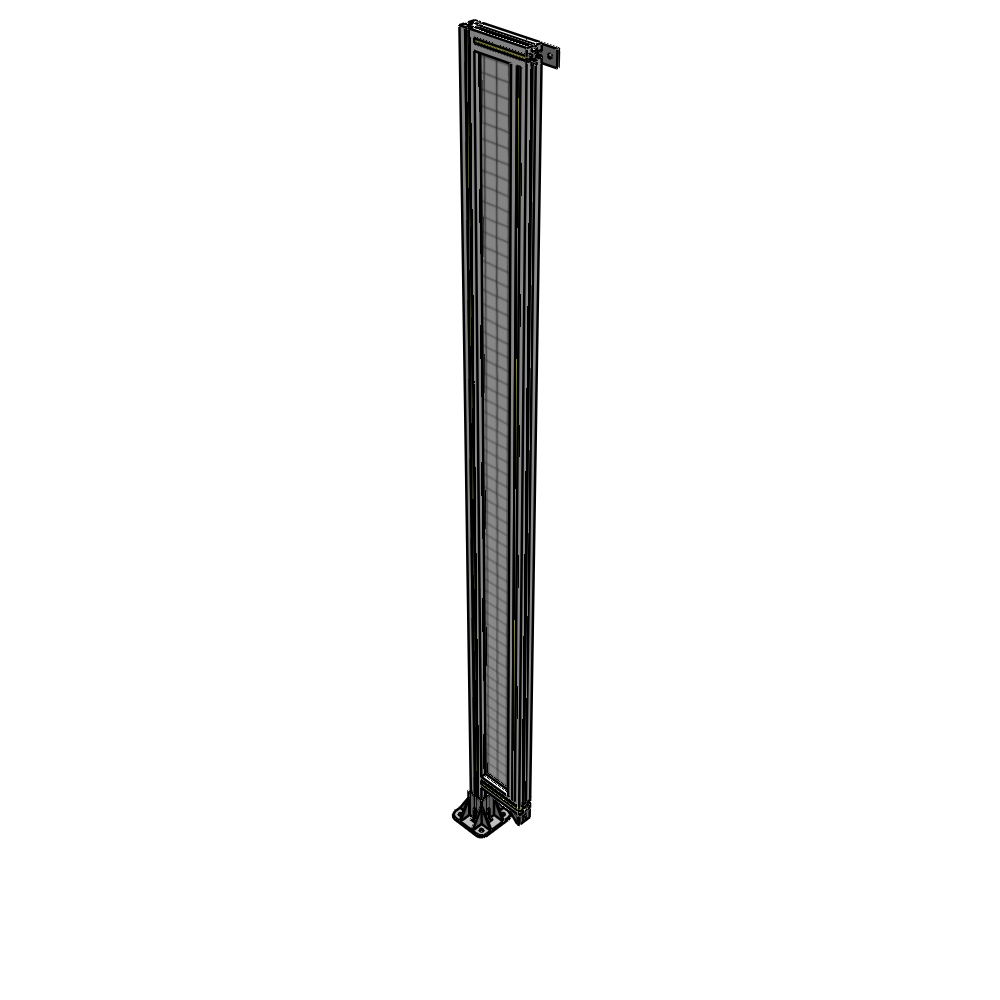 A1-2400-0200-0150-TYMFK SINGLE PANEL-LEG ON LEFT WITH TIE PLATES AND ANGLE 2400MM X 200MM  1" MESH, AS A KIT