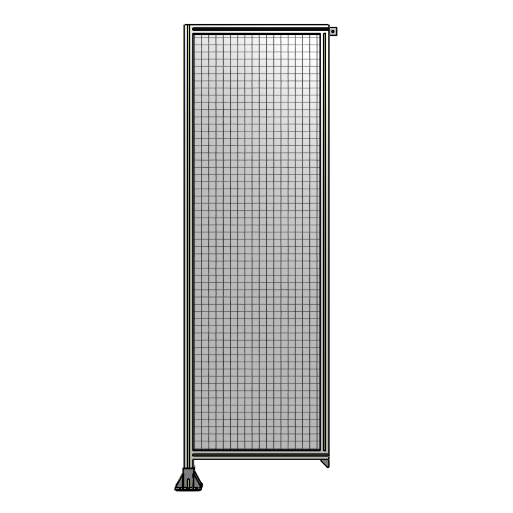 A1-2400-0750-0150-TYMFA SINGLE PANEL-LEG ON LEFT WITH TIE PLATES AND ANGLE 2400MM X 750MM  1" MESH, FULLY ASSEMBLED