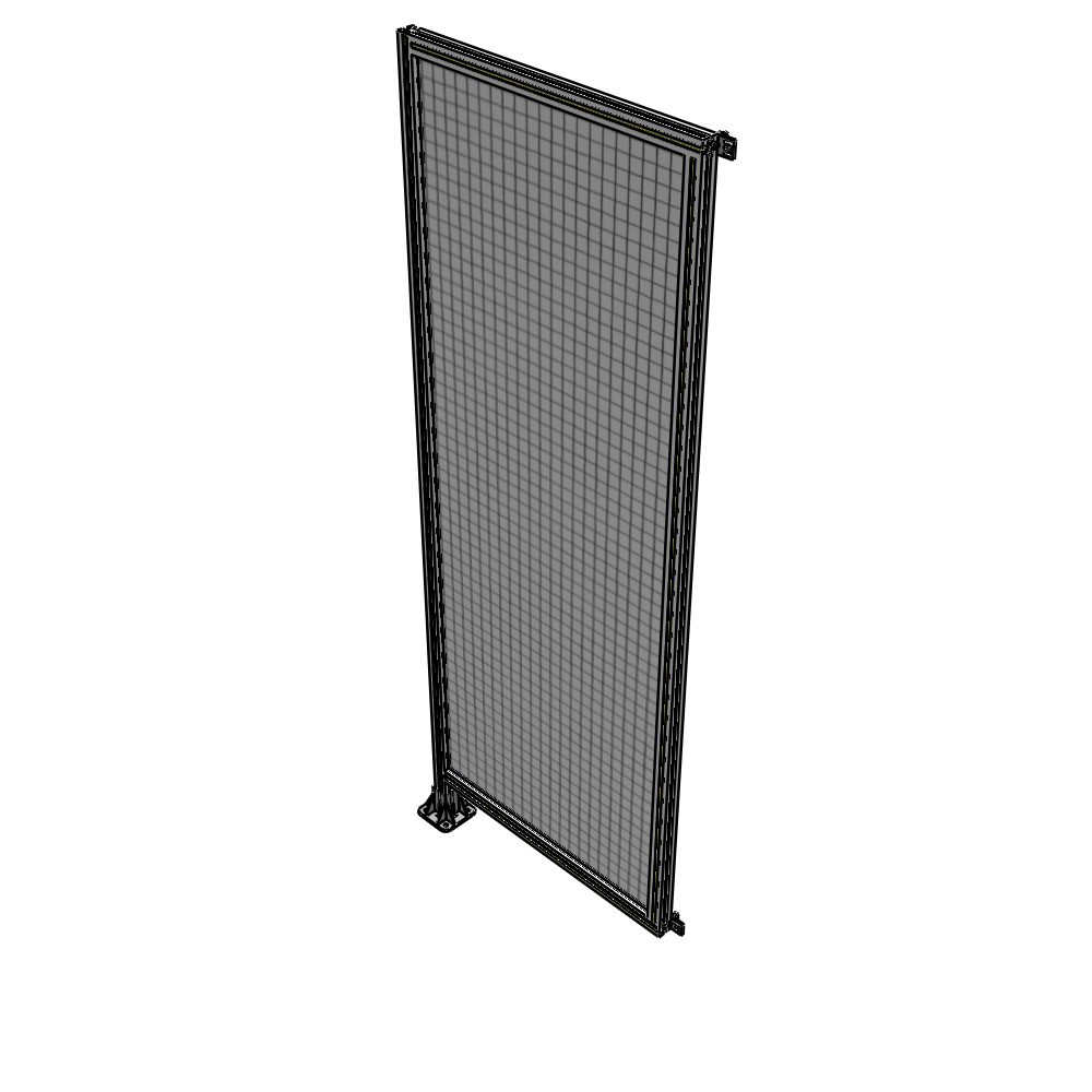 A1-2400-0900-0150-HYMFK SINGLE PANEL-LEG ON LEFT WITH HINGES 2400MM X 900MM  1" MESH, AS A KIT