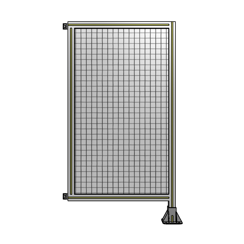 A2-1400-0750-0150-HYMFK SINGLE PANEL-LEG ON RIGHT WITH HINGES 1400MM X 750MM  1" MESH, AS A KIT