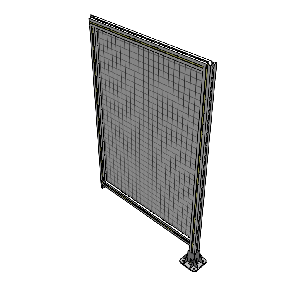 A2-1400-0900-0150-TYMFK SINGLE PANEL-LEG ON RIGHT WITH TIE PLATES AND ANGLE 1400MM X 900MM  1" MESH, AS A KIT