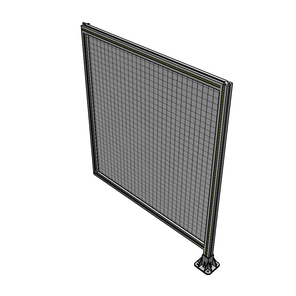 A2-1400-1200-0150-HYMFA SINGLE PANEL-LEG ON RIGHT WITH HINGES 1400MM X 1200MM  1" MESH, FULLY ASSEMBLED