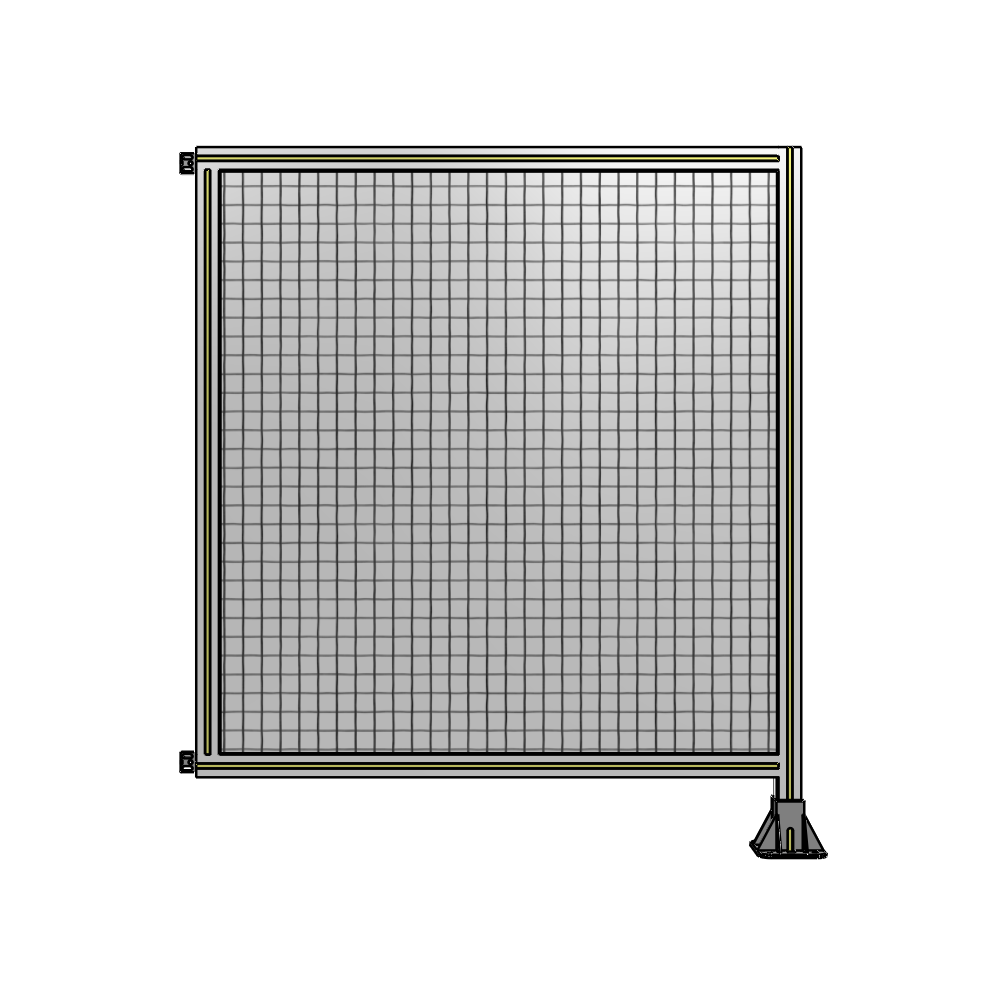 A2-1400-1200-0150-HYMFK SINGLE PANEL-LEG ON RIGHT WITH HINGES 1400MM X 1200MM  1" MESH, AS A KIT