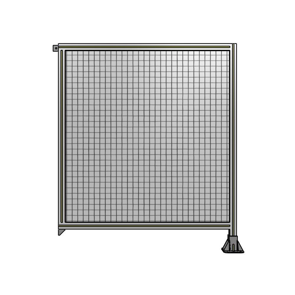 A2-1400-1200-0150-TYMFK SINGLE PANEL-LEG ON RIGHT WITH TIE PLATES AND ANGLE 1400MM X 1200MM  1" MESH, AS A KIT