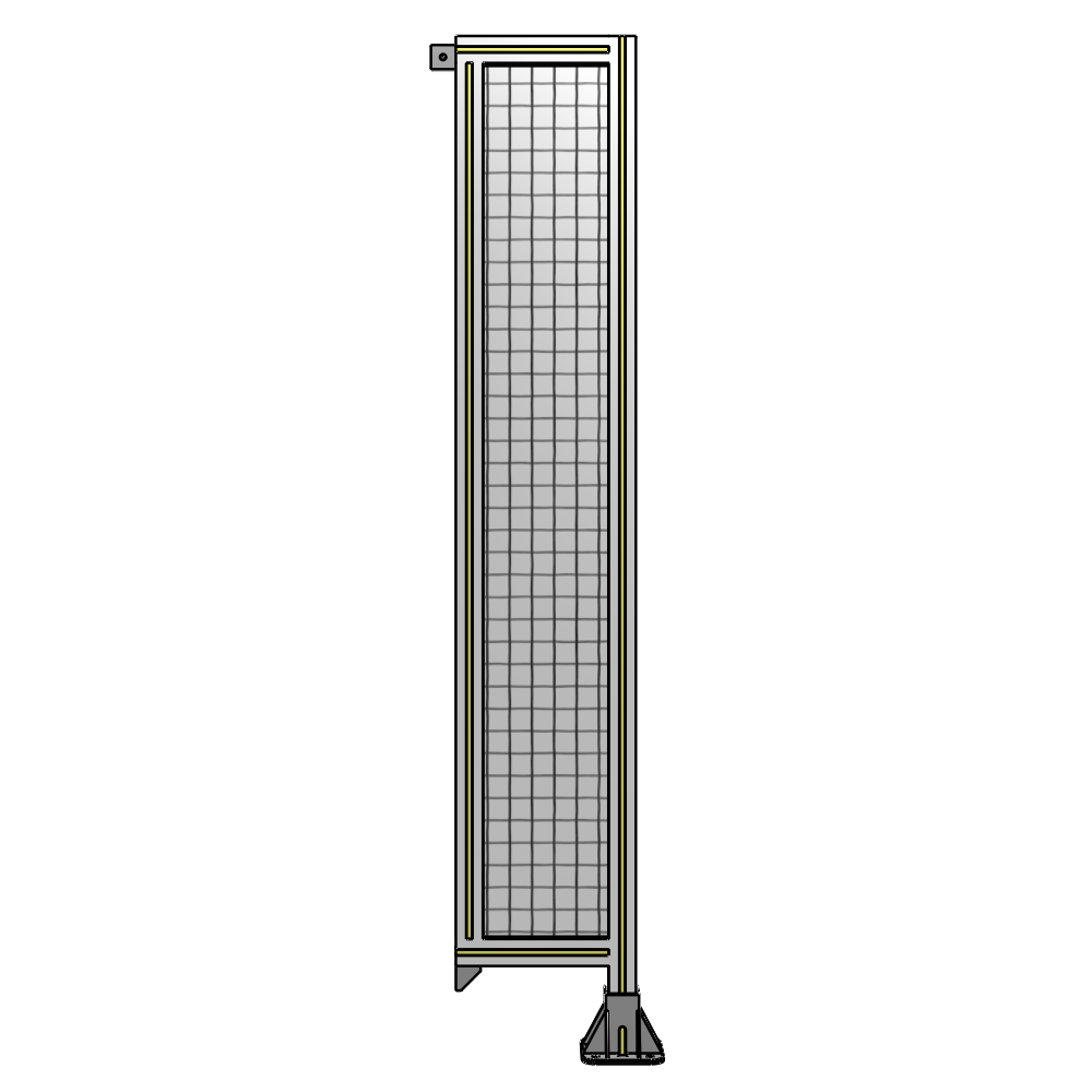 A2-1700-0300-0150-TYMFK SINGLE PANEL-LEG ON RIGHT WITH TIE PLATES AND ANGLE 1700MM X 300MM  1" MESH, AS A KIT