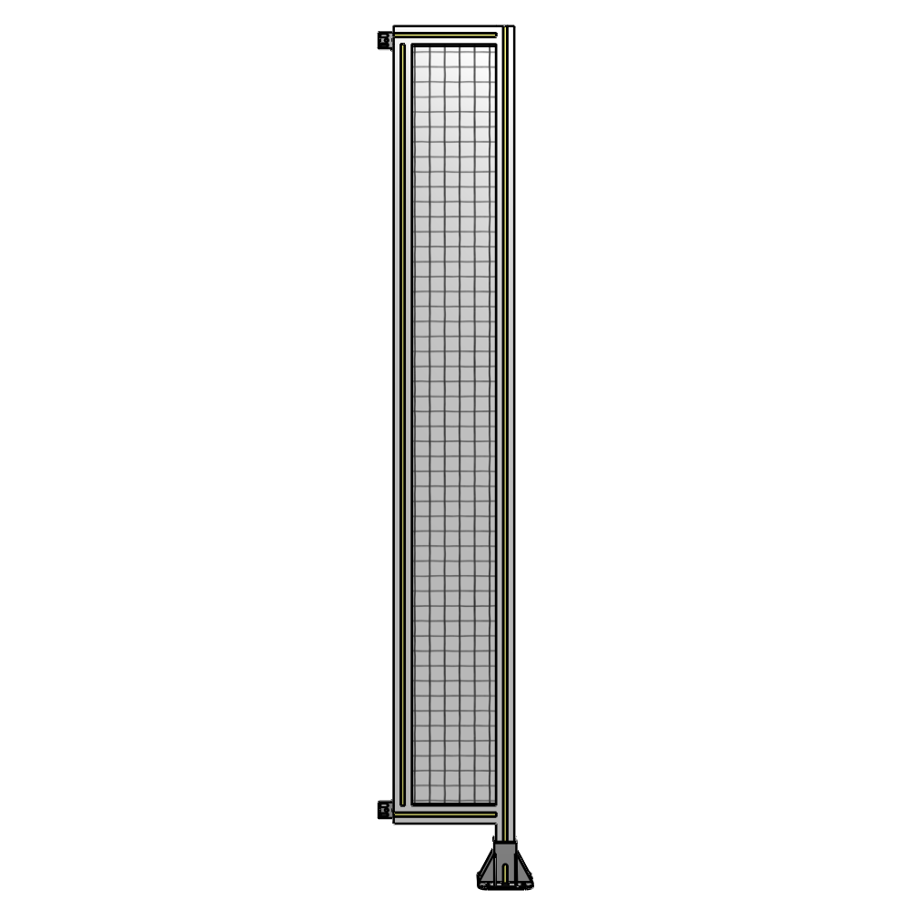 A2-2135-0300-0150-HYMFA SINGLE PANEL-LEG ON RIGHT WITH HINGES 2135MM X 300MM  1" MESH, FULLY ASSEMBLED