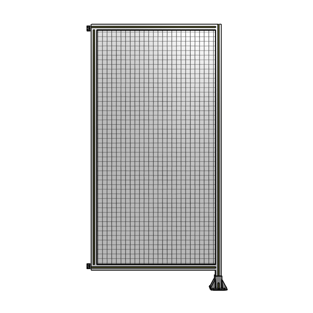 A2-2135-1050-0150-HYMFA SINGLE PANEL-LEG ON RIGHT WITH HINGES 2135MM X 1050MM  1" MESH, FULLY ASSEMBLED