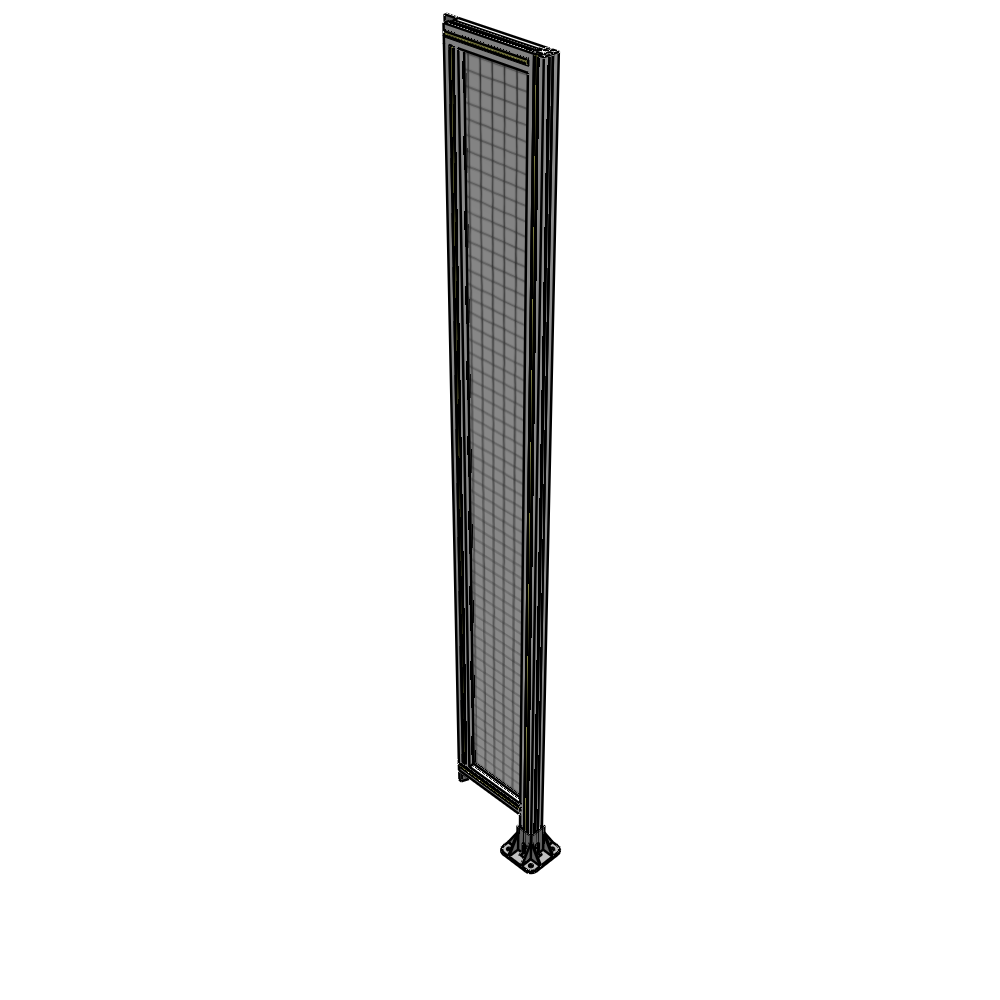 A2-2400-0300-0150-TYMFK SINGLE PANEL-LEG ON RIGHT WITH TIE PLATES AND ANGLE 2400MM X 300MM  1" MESH, AS A KIT
