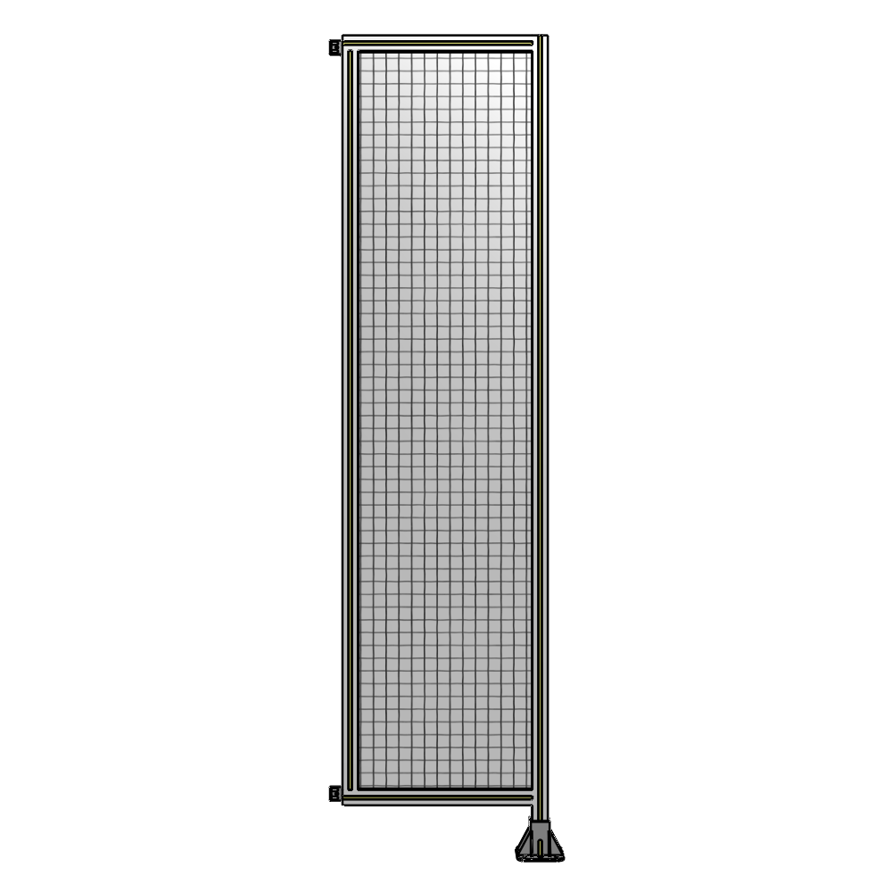 A2-2400-0600-0150-HYMFA SINGLE PANEL-LEG ON RIGHT WITH HINGES 2400MM X 600MM  1" MESH, FULLY ASSEMBLED