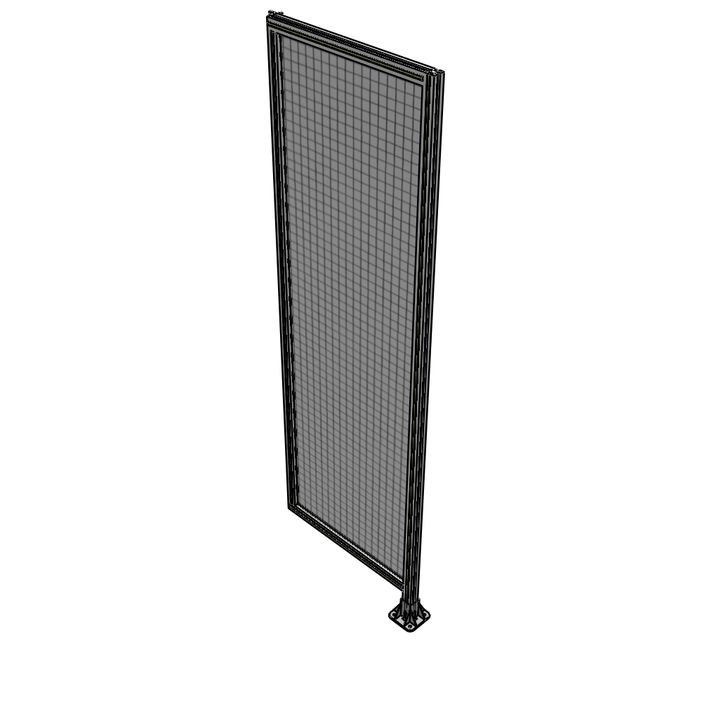 A2-2400-0750-0150-HYMFA SINGLE PANEL-LEG ON RIGHT WITH HINGES 2400MM X 750MM  1" MESH, FULLY ASSEMBLED