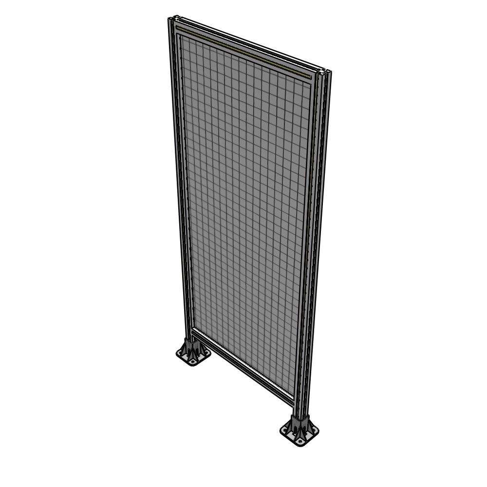 A3-1700-0750-0150-ZYMFA SINGLE PANEL-LEG ON  BOTH SIDES  1700MM X 750MM  1" MESH, FULLY ASSEMBLED
