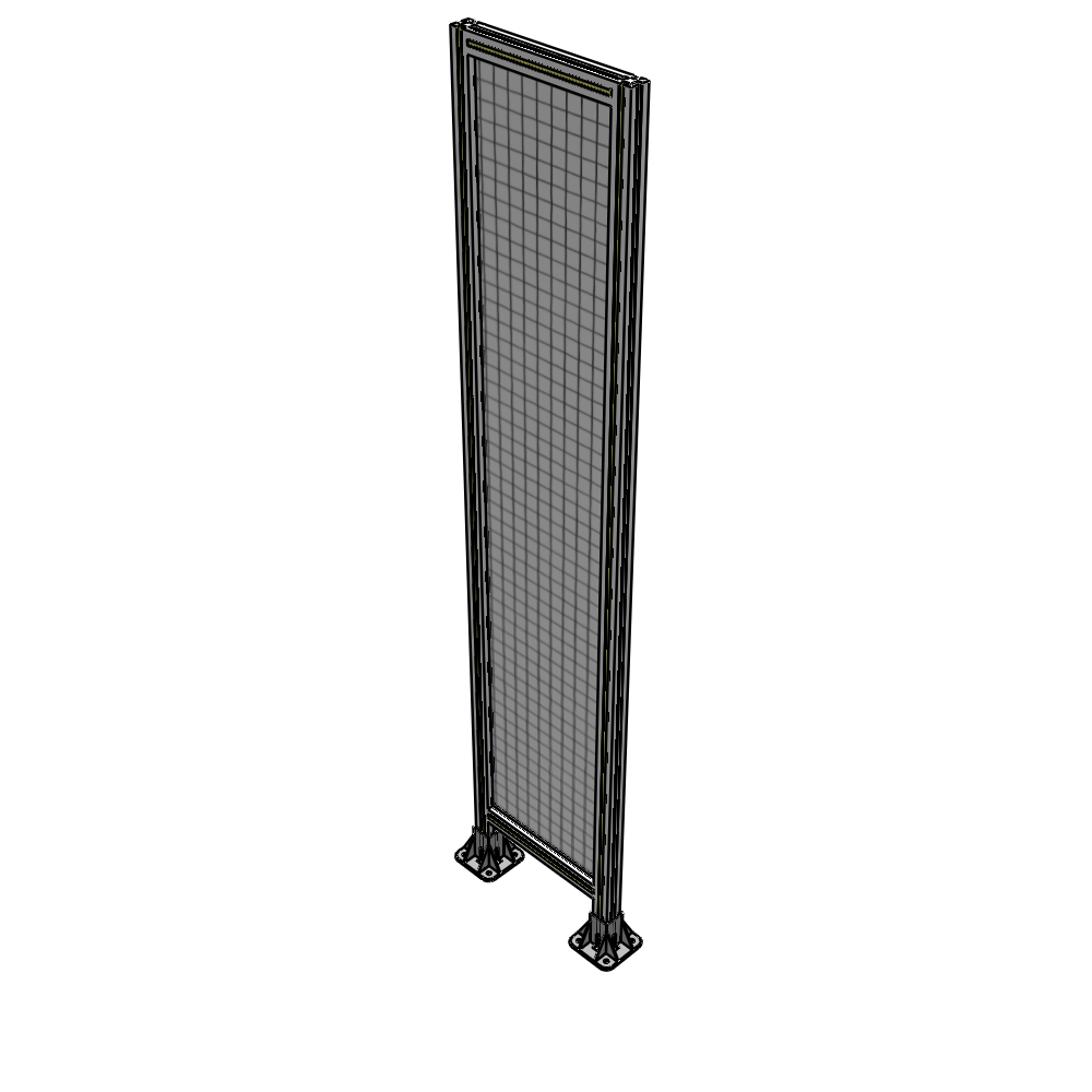 A3-2135-0450-0150-ZYMFA SINGLE PANEL-LEG ON  BOTH SIDES  2135MM X 450MM  1" MESH, FULLY ASSEMBLED