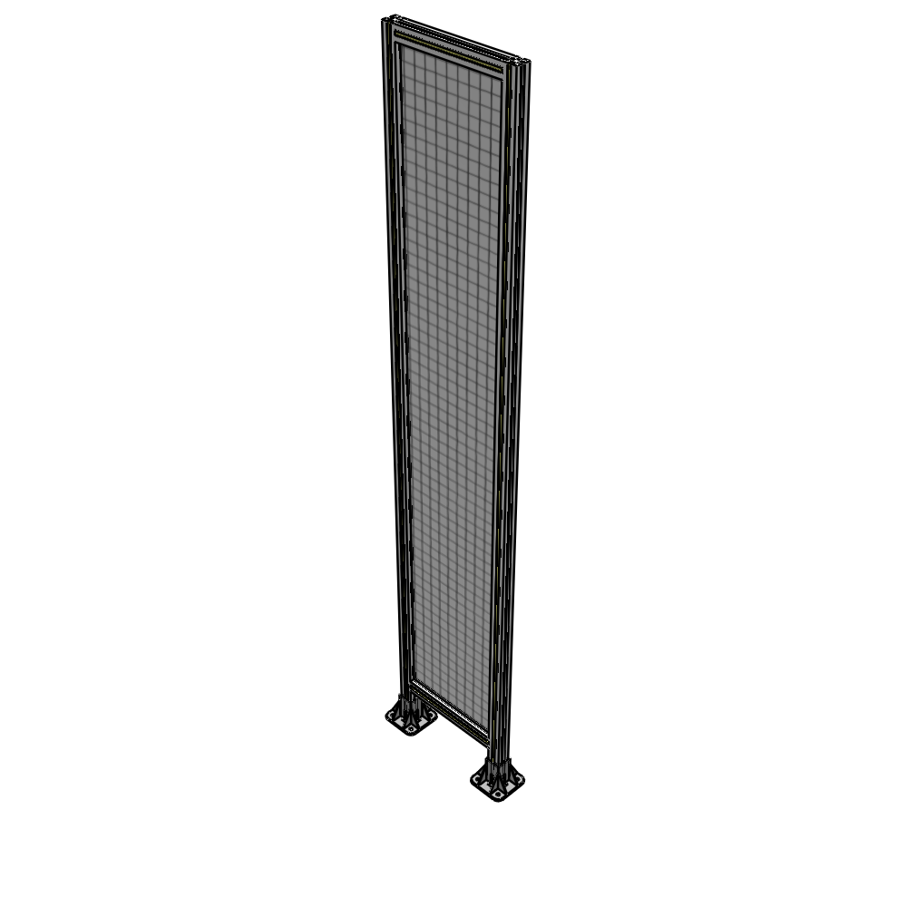 A3-2400-0450-0150-ZYMFK SINGLE PANEL-LEG ON  BOTH SIDES  2400MM X 450MM  1" MESH, AS A KIT