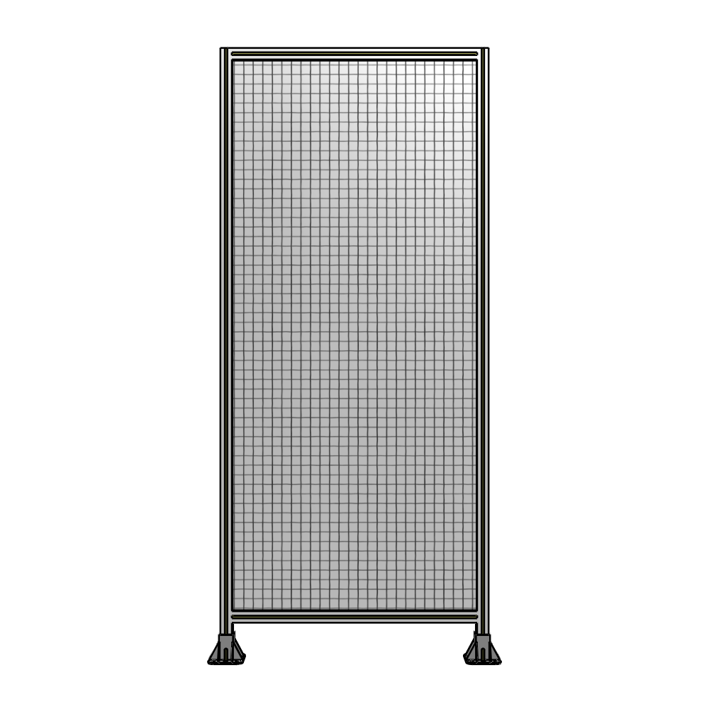 A3-2400-1050-0150-ZYMFK SINGLE PANEL-LEG ON  BOTH SIDES  2400MM X 1050MM  1" MESH, AS A KIT