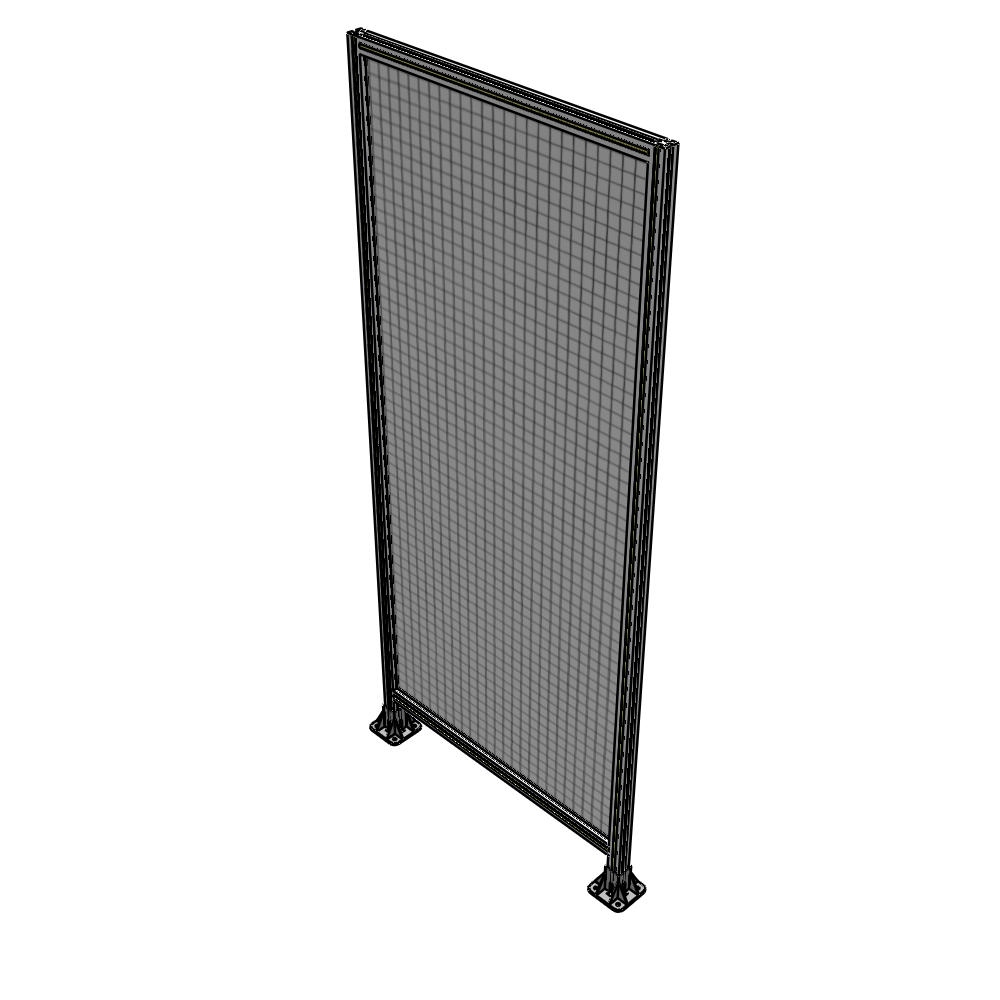 A3-2400-1050-0150-ZYMFK SINGLE PANEL-LEG ON  BOTH SIDES  2400MM X 1050MM  1" MESH, AS A KIT