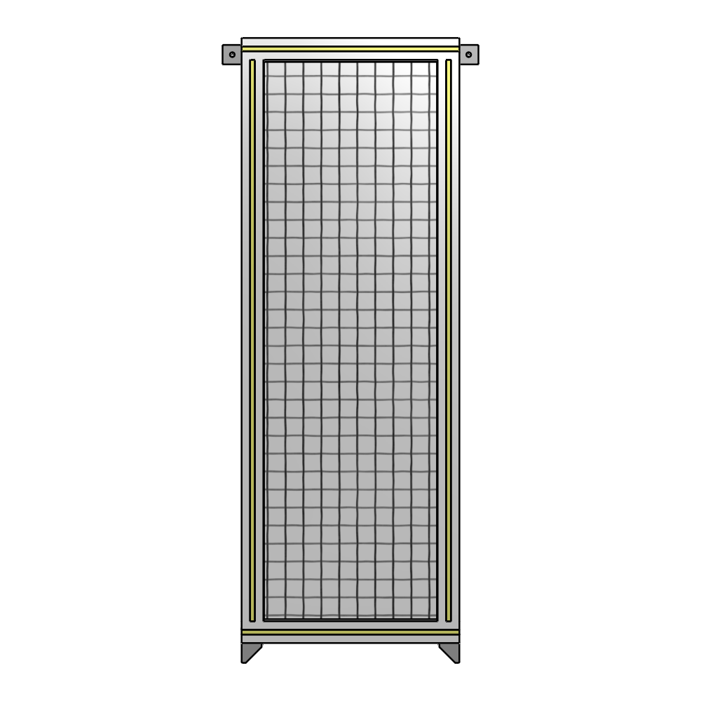 A4-1400-0450-0150-TYMZK SINGLE PANEL-NO LEGS WITH TIE PLATES AND ANGLE 1400MM X 450MM  1" MESH, AS A KIT