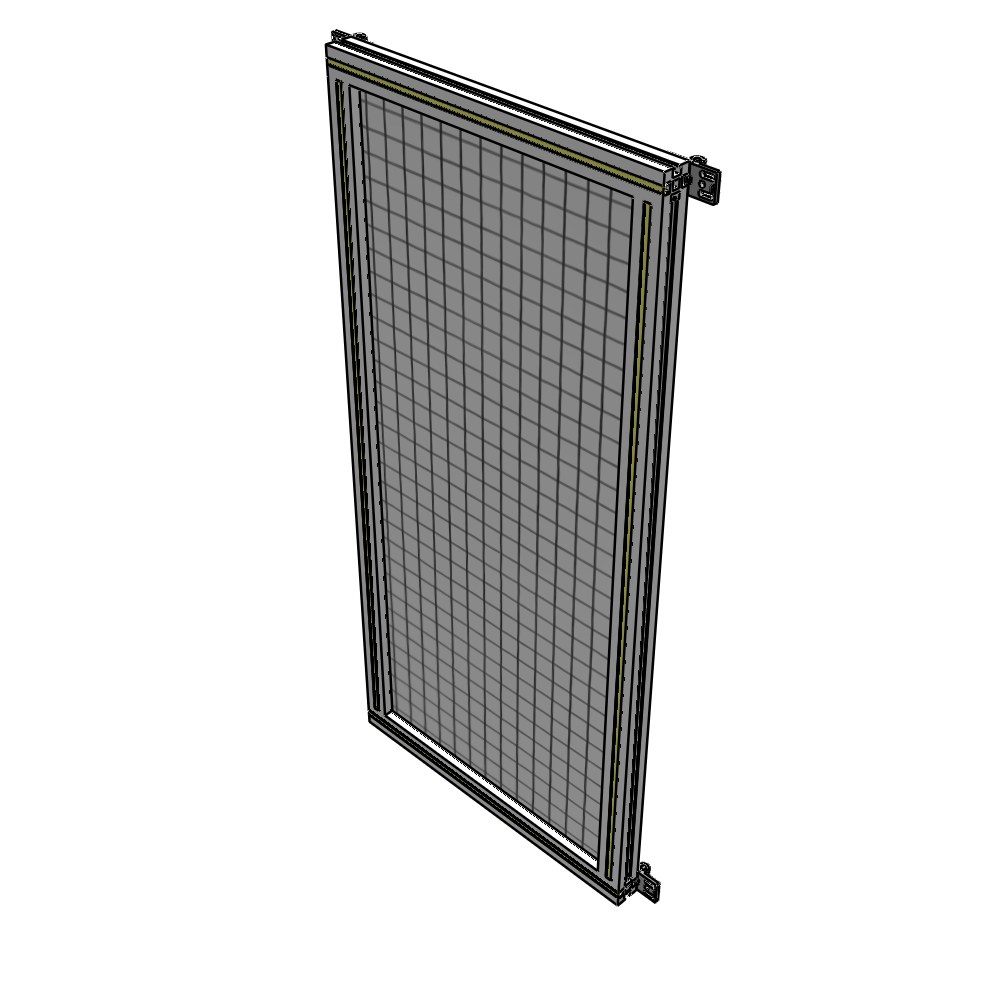 A4-1400-0600-0150-HYMZK SINGLE PANEL-NO LEGS WITH HINGES 1400MM X 600MM  1" MESH, AS A KIT