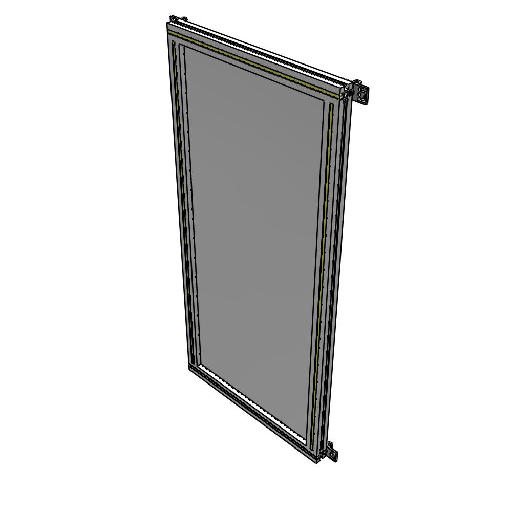 A4-1400-0600-0150-HYPZA SINGLE PANEL-NO LEGS WITH HINGES 1400MM X 600MM  1/4" POLYCARBONATE, ASSEMBLED