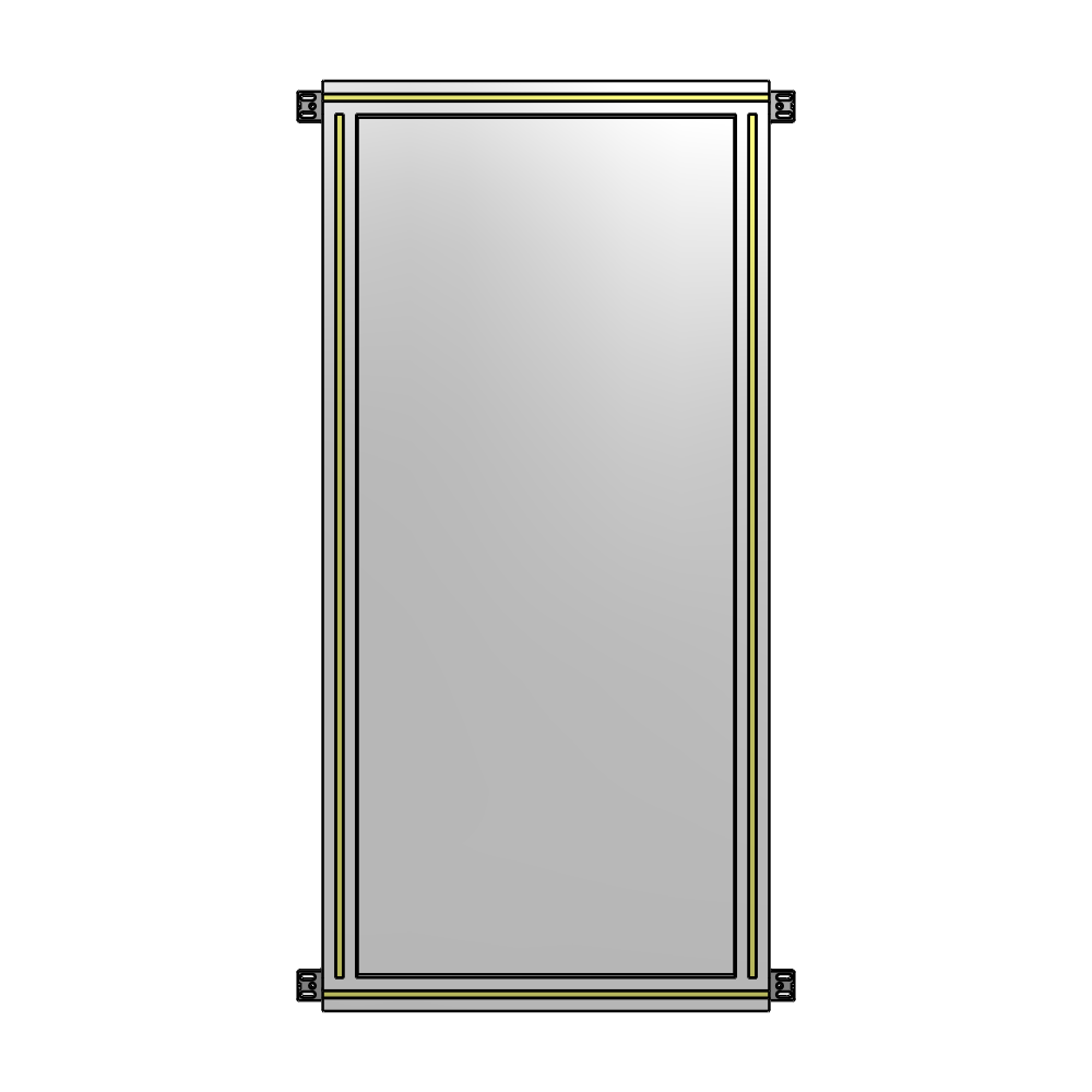 A4-1400-0600-0150-HYPZK SINGLE PANEL-NO LEGS WITH HINGES 1400MM X 600MM  1/4" POLYCARBONATE, AS A KIT