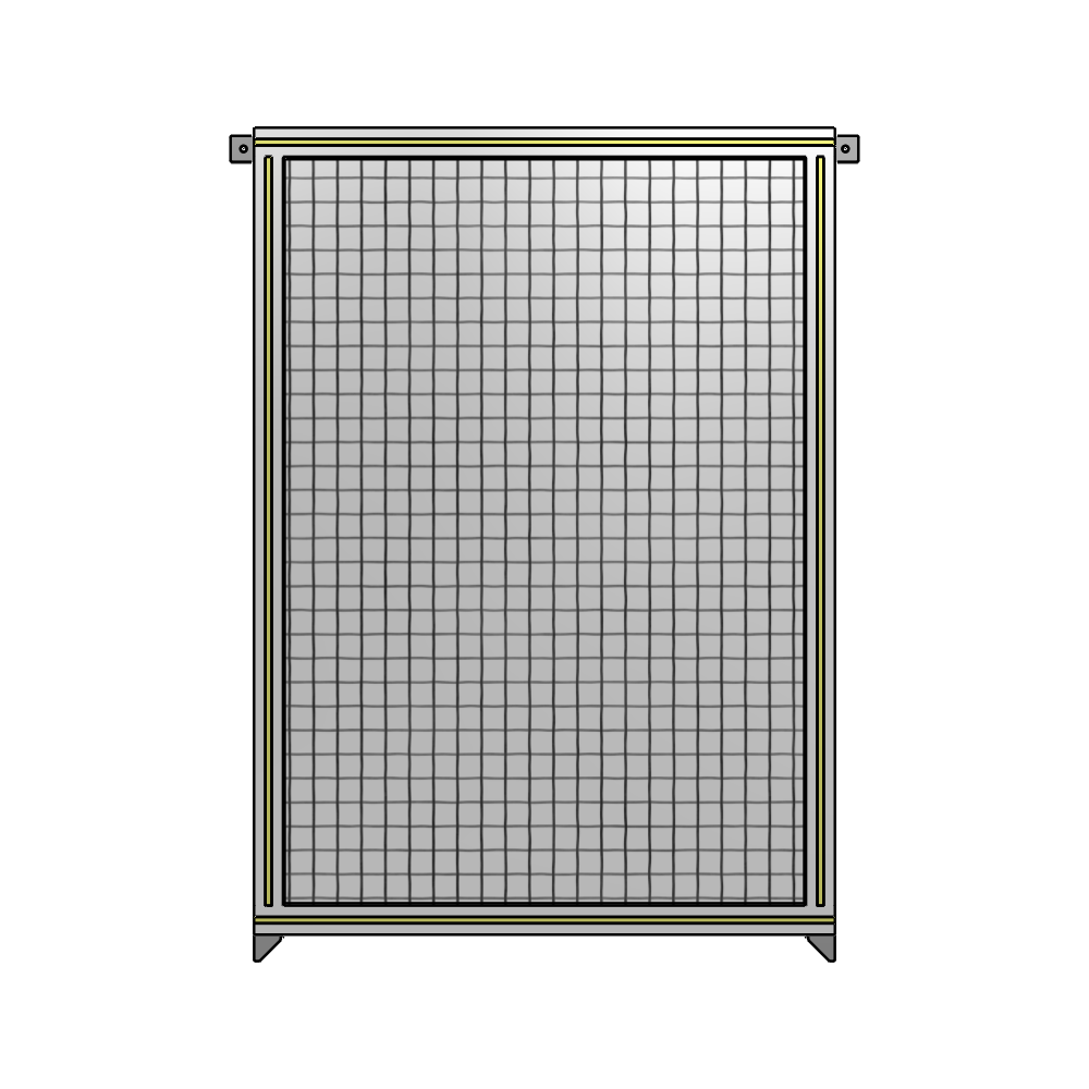 A4-1400-0900-0150-TYMZK SINGLE PANEL-NO LEGS WITH TIE PLATES AND ANGLE 1400MM X 900MM  1" MESH, AS A KIT