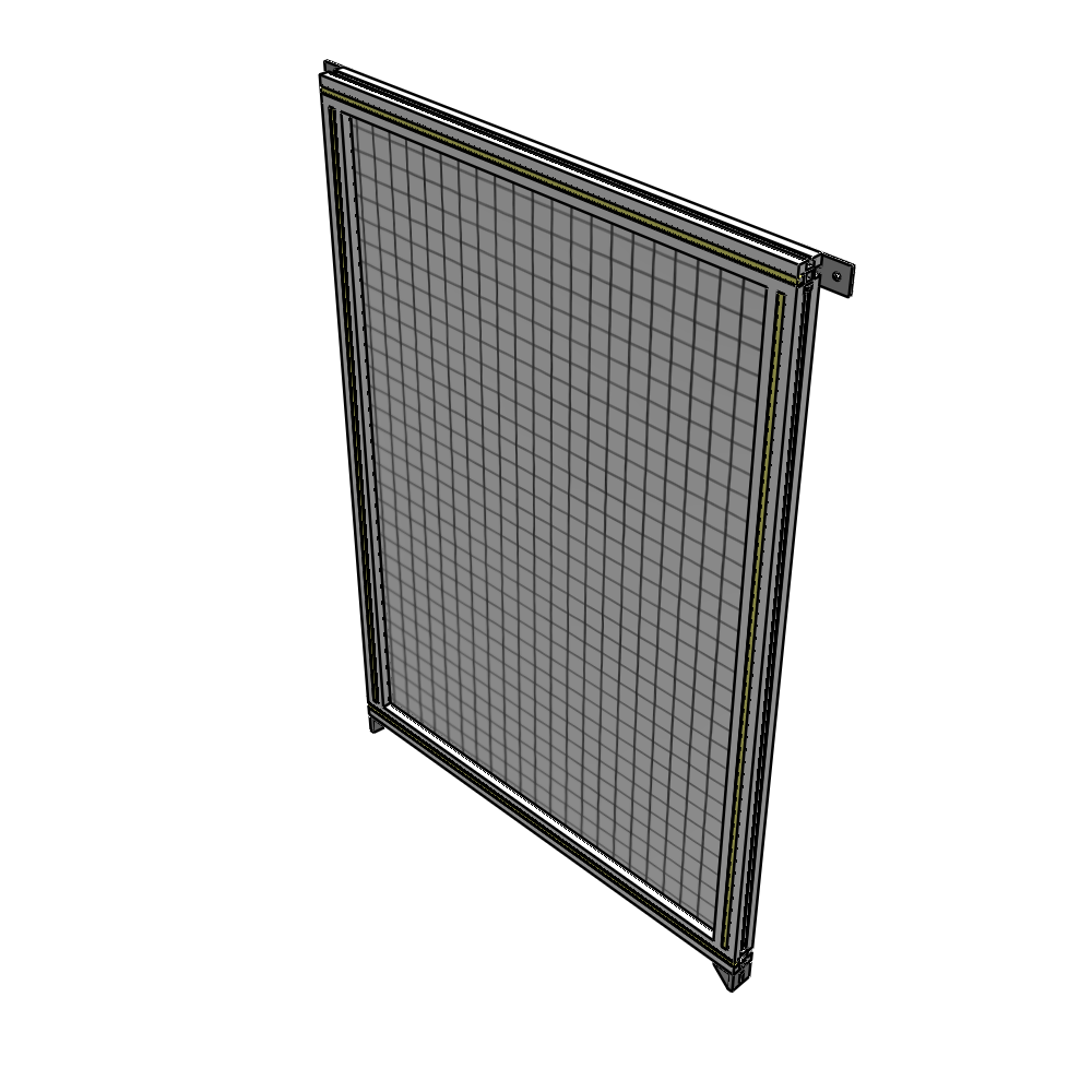 A4-1400-0900-0150-TYMZK SINGLE PANEL-NO LEGS WITH TIE PLATES AND ANGLE 1400MM X 900MM  1" MESH, AS A KIT
