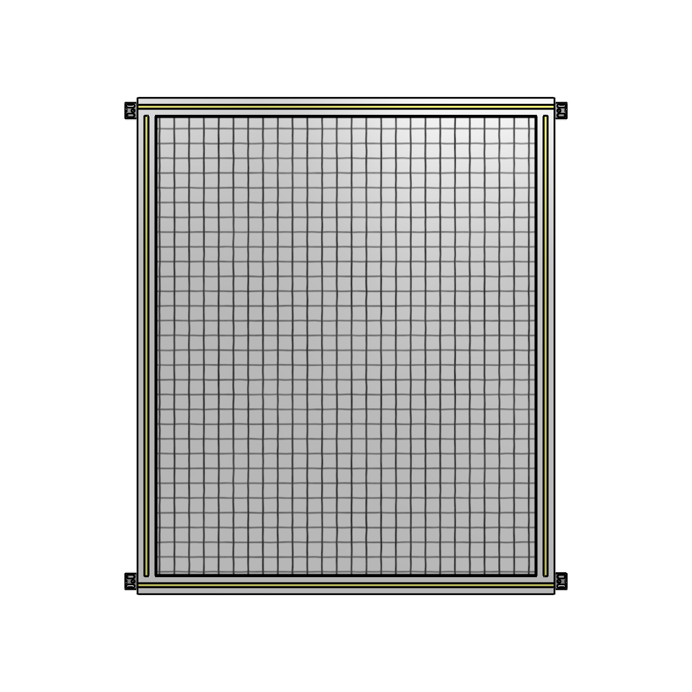 A4-1400-1050-0150-HYMZK SINGLE PANEL-NO LEGS WITH HINGES 1400MM X 1050MM  1" MESH, AS A KIT