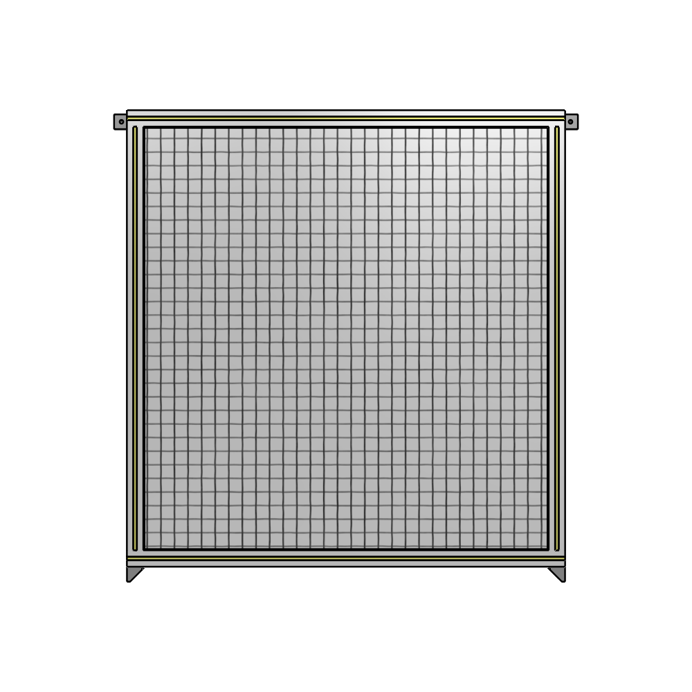 A4-1400-1200-0150-TYMZK SINGLE PANEL-NO LEGS WITH TIE PLATES AND ANGLE 1400MM X 1200MM  1" MESH, AS A KIT