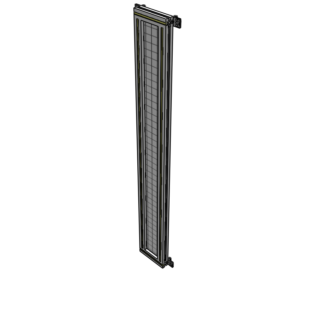 A4-1700-0200-0150-HYMZK SINGLE PANEL-NO LEGS WITH HINGES 1700MM X 200MM  1" MESH, AS A KIT