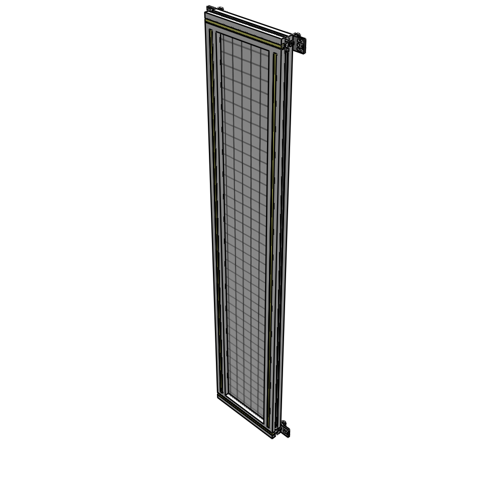 A4-1700-0300-0150-HYMZK SINGLE PANEL-NO LEGS WITH HINGES 1700MM X 300MM  1" MESH, AS A KIT