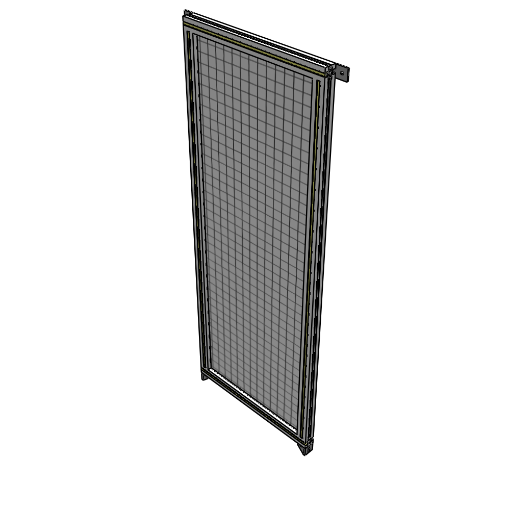 A4-1700-0600-0150-TYMZA SINGLE PANEL-NO LEGS WITH TIE PLATES AND ANGLE 1700MM X 600MM  1" MESH, FULLY ASSEMBLED