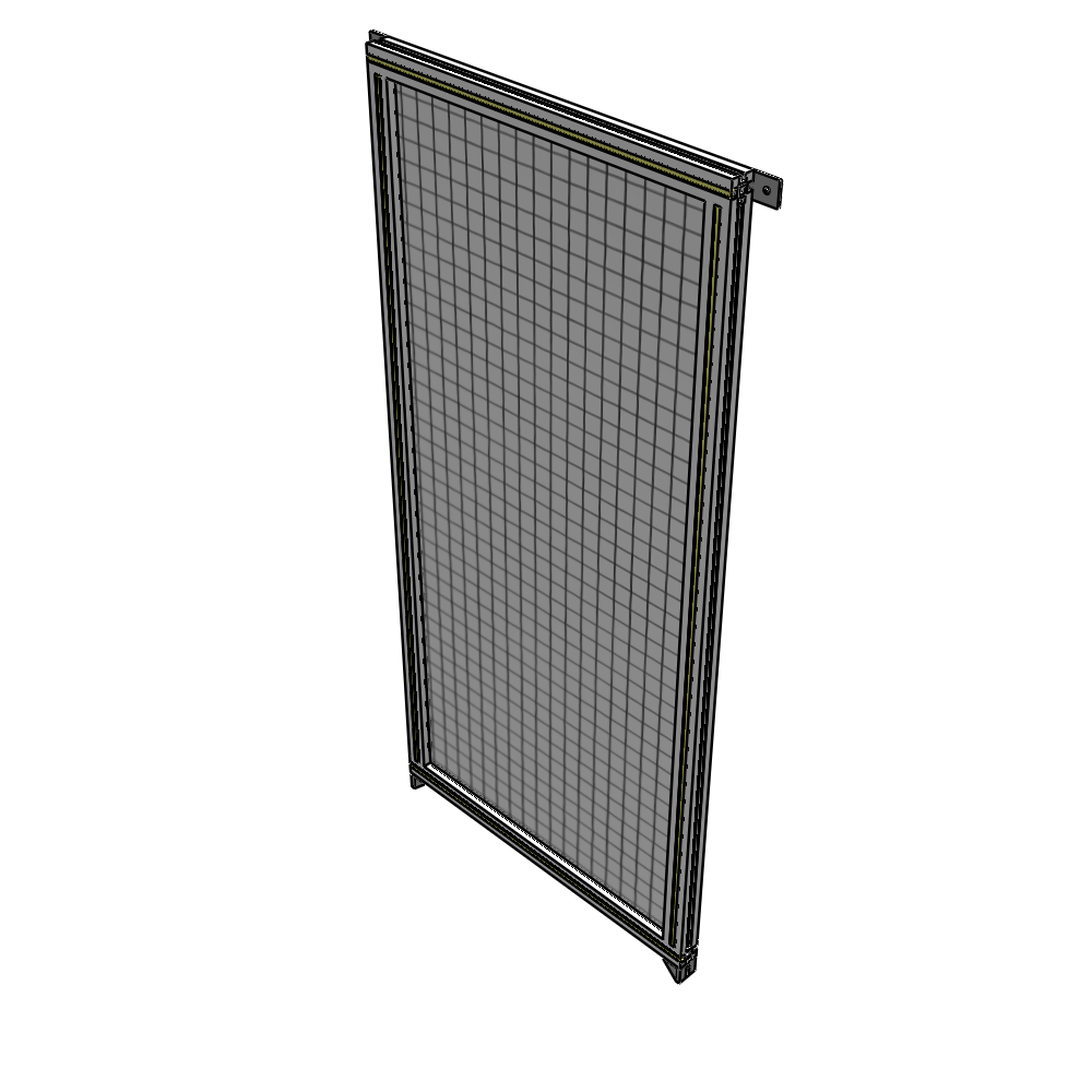 A4-1700-0750-0150-TYMZA SINGLE PANEL-NO LEGS WITH TIE PLATES AND ANGLE 1700MM X 750MM  1" MESH, FULLY ASSEMBLED