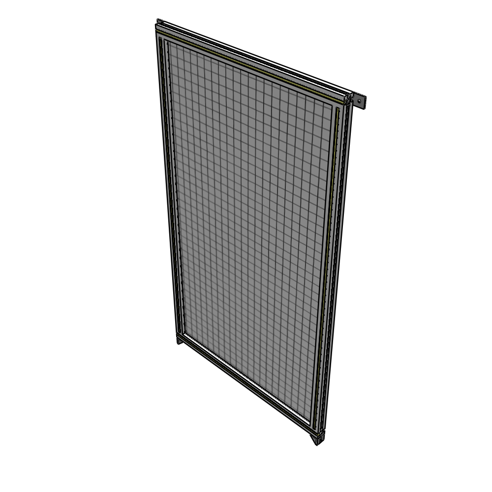 A4-1700-0900-0150-TYMZK SINGLE PANEL-NO LEGS WITH TIE PLATES AND ANGLE 1700MM X 900MM  1" MESH, AS A KIT
