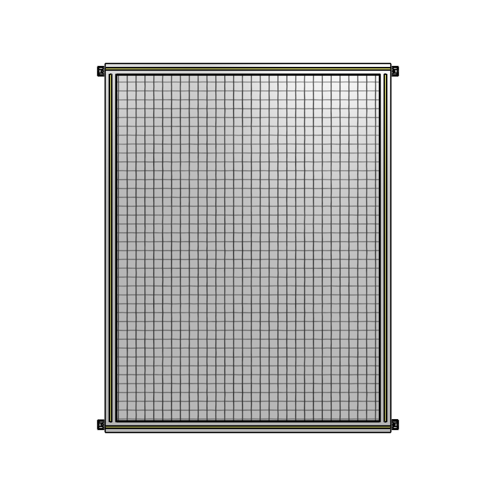 A4-1700-1200-0150-HYMZK SINGLE PANEL-NO LEGS WITH HINGES 1700MM X 1200MM  1" MESH, AS A KIT